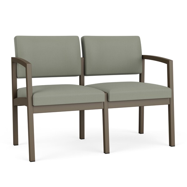 Lesro Lenox 2 Seat Tandem Seating W/ No Center Arm, 43.5 in W 24.5 in L 32 in H LS2101 - main